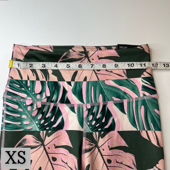 NIKE Pink & Green Palm Leaf Pattern Leggings, High Waisted, Multiple Sizes, NWT! - Picture 8 of 13
